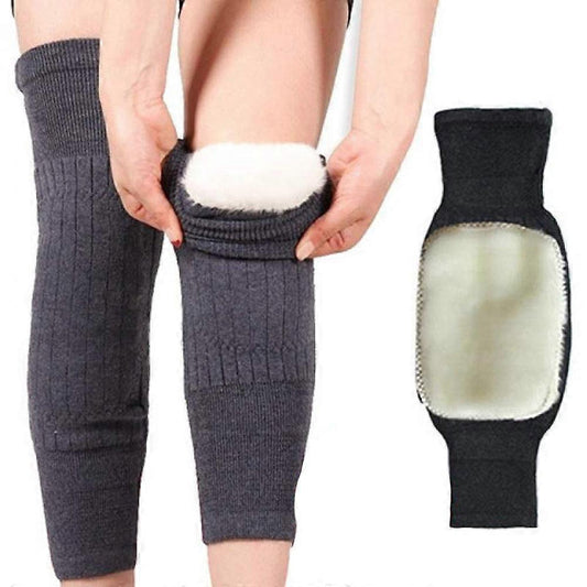 1 Pair Warm Wool Knee Pads Super Elastic Knees Sleeves Support Protector
