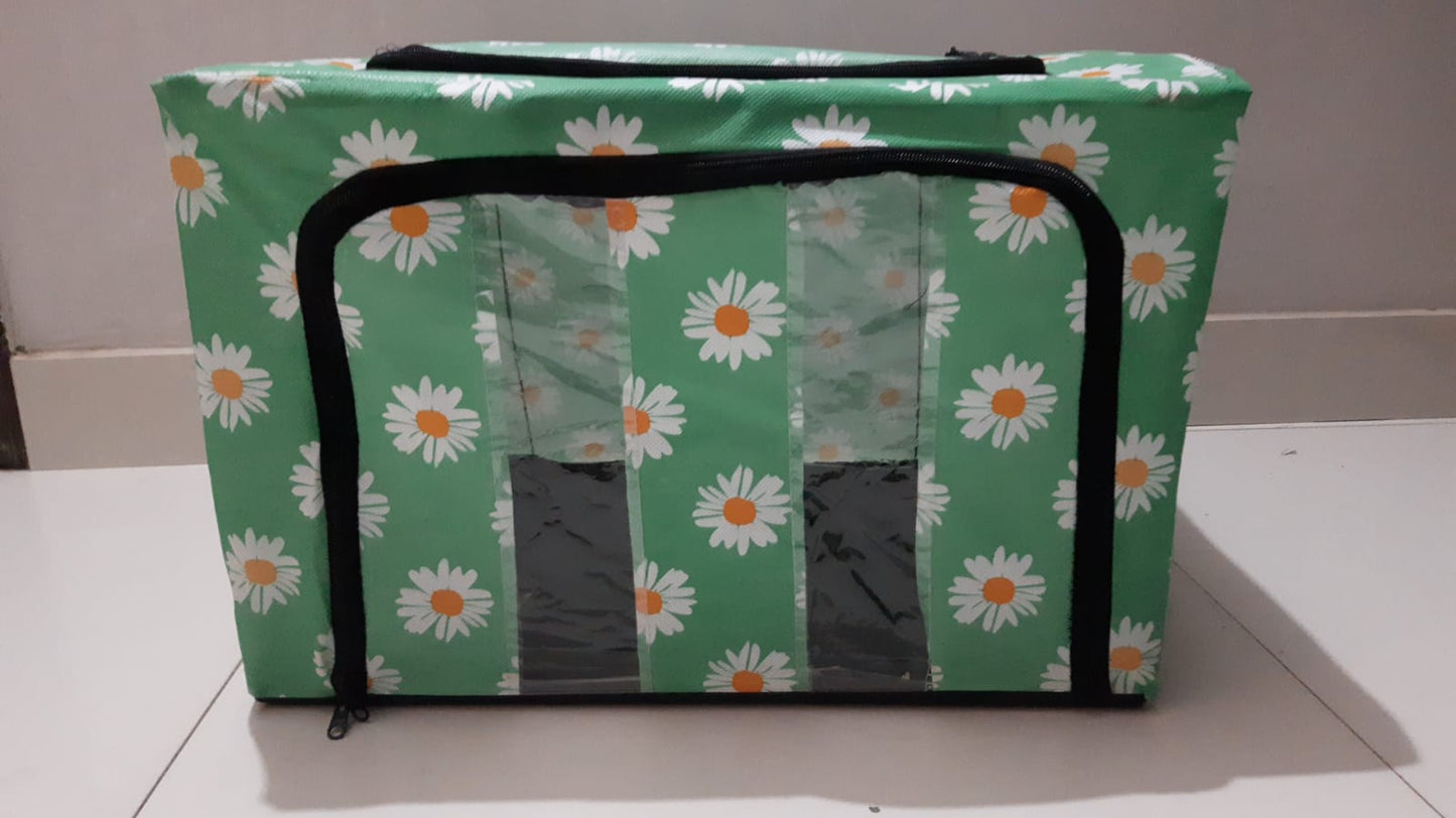 Foldable Metal Frame Clothes Storage Organizer Bag