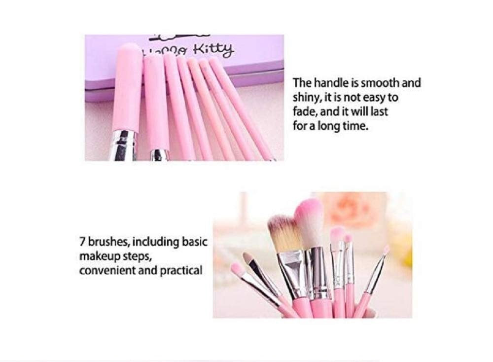 Pack of 7 Hello Kitty Makeup Brush Set