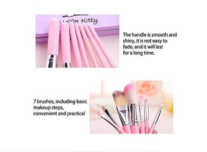 Pack of 7 Hello Kitty Makeup Brush Set