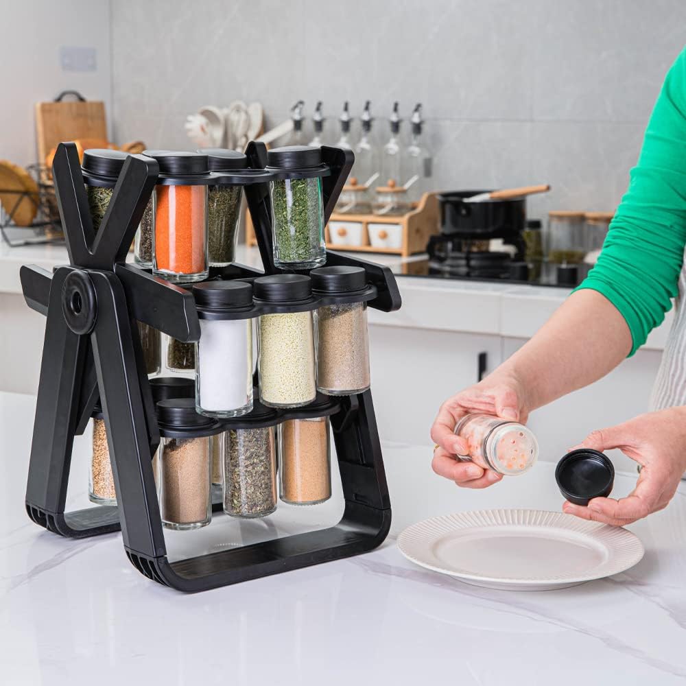 Revolving Rotating Spice Rack Set