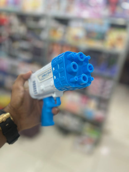 Electric 2-In-1 Rocket Bubble Gun