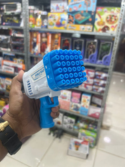 Electric 2-In-1 Rocket Bubble Gun
