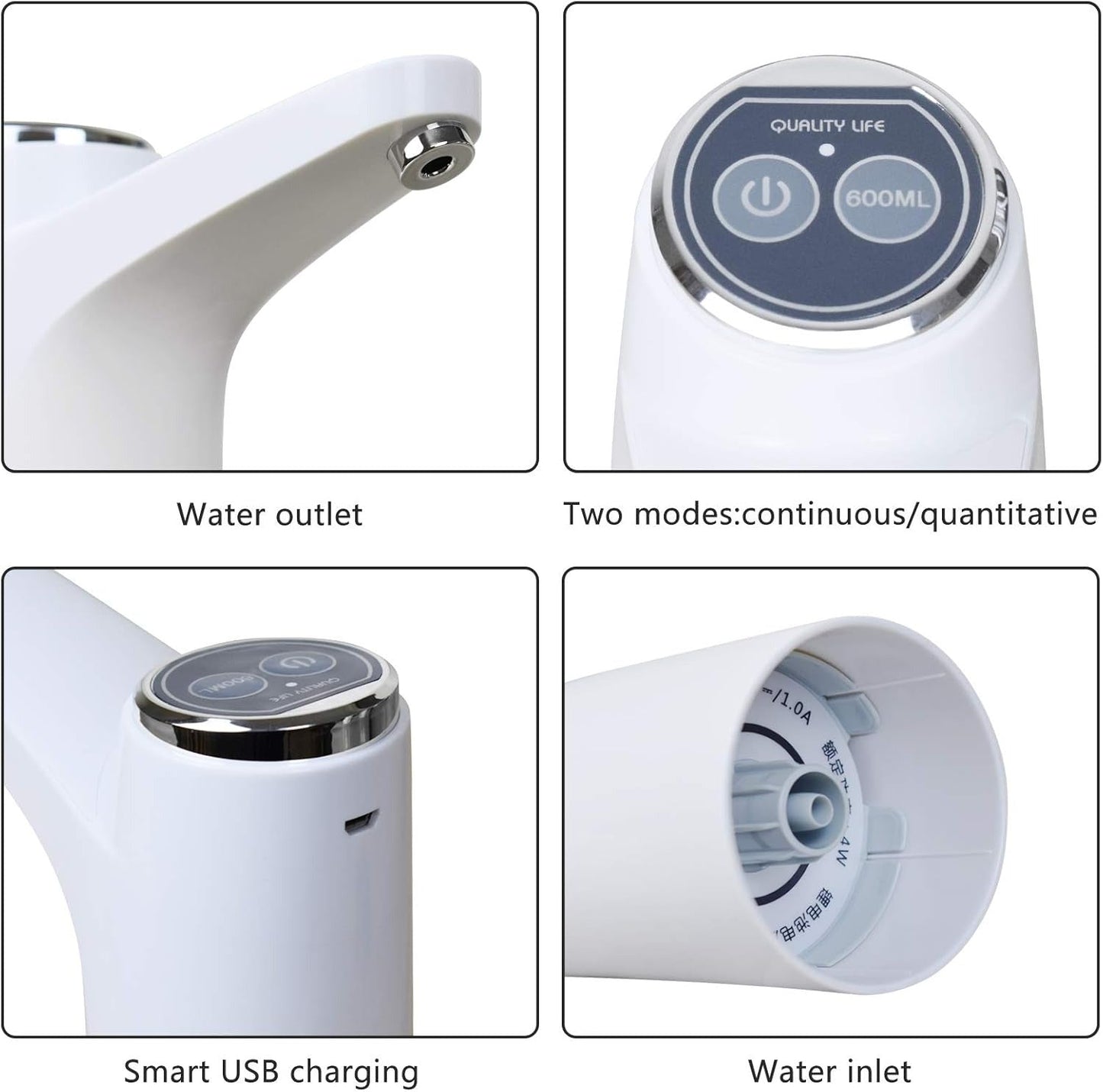 Rechargeable Automatic Dispenser For Bottled Water