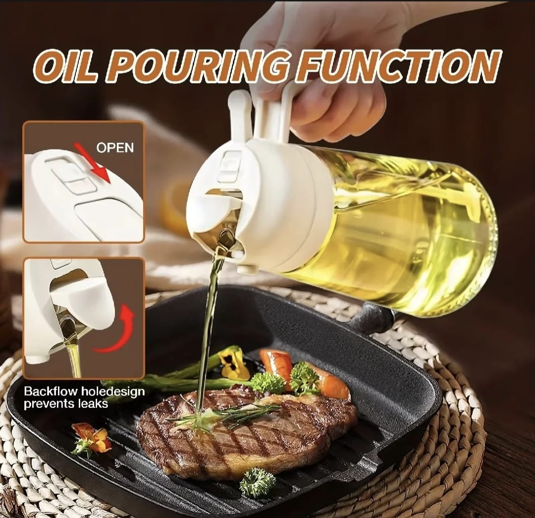 470ml Kitchen Glass Oil Sprayer Bottle