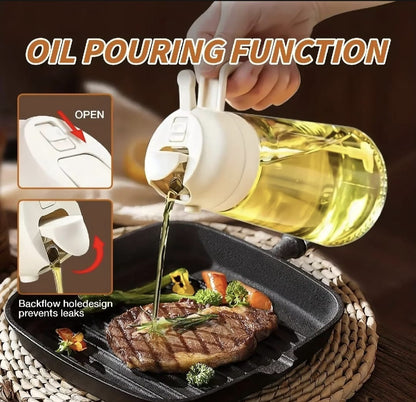 470ml Kitchen Glass Oil Sprayer Bottle