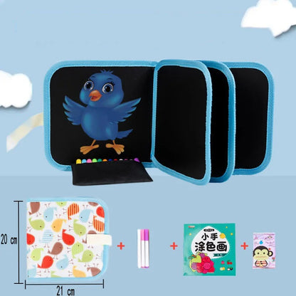 Erasable & Reusable Doodle Magic Blackboard Book