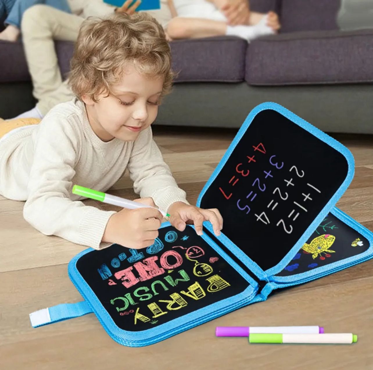 Erasable & Reusable Doodle Magic Blackboard Book