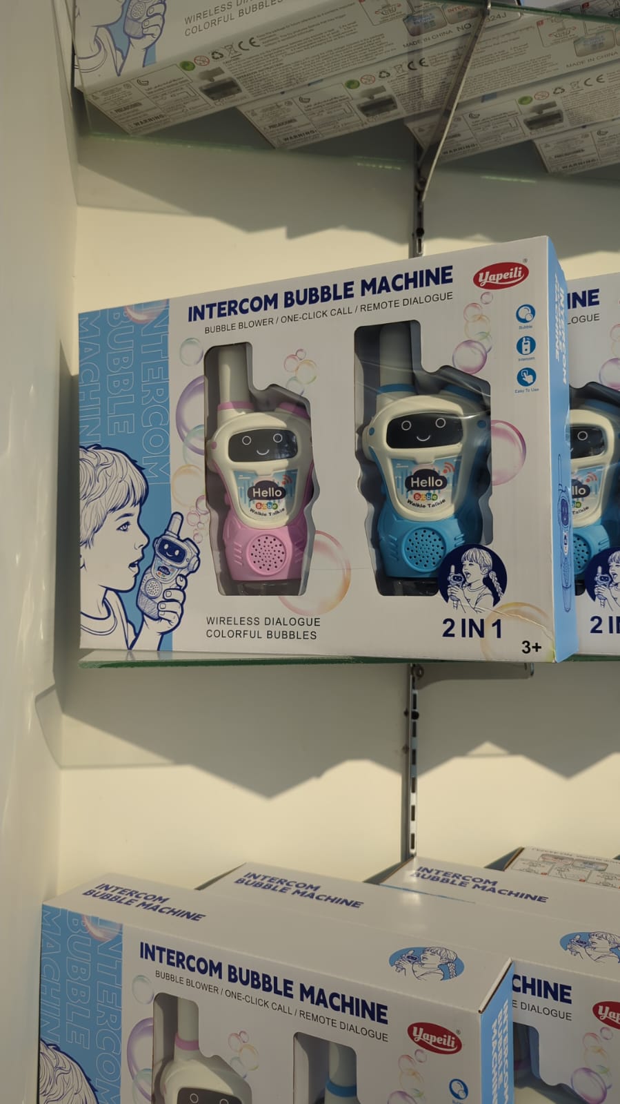 2 Pcs Intercom Bubble Machine Walkie Talkie