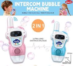 2 Pcs Intercom Bubble Machine Walkie Talkie