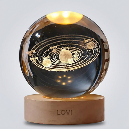3D Galaxy Crystal Ball Night Light for Kids