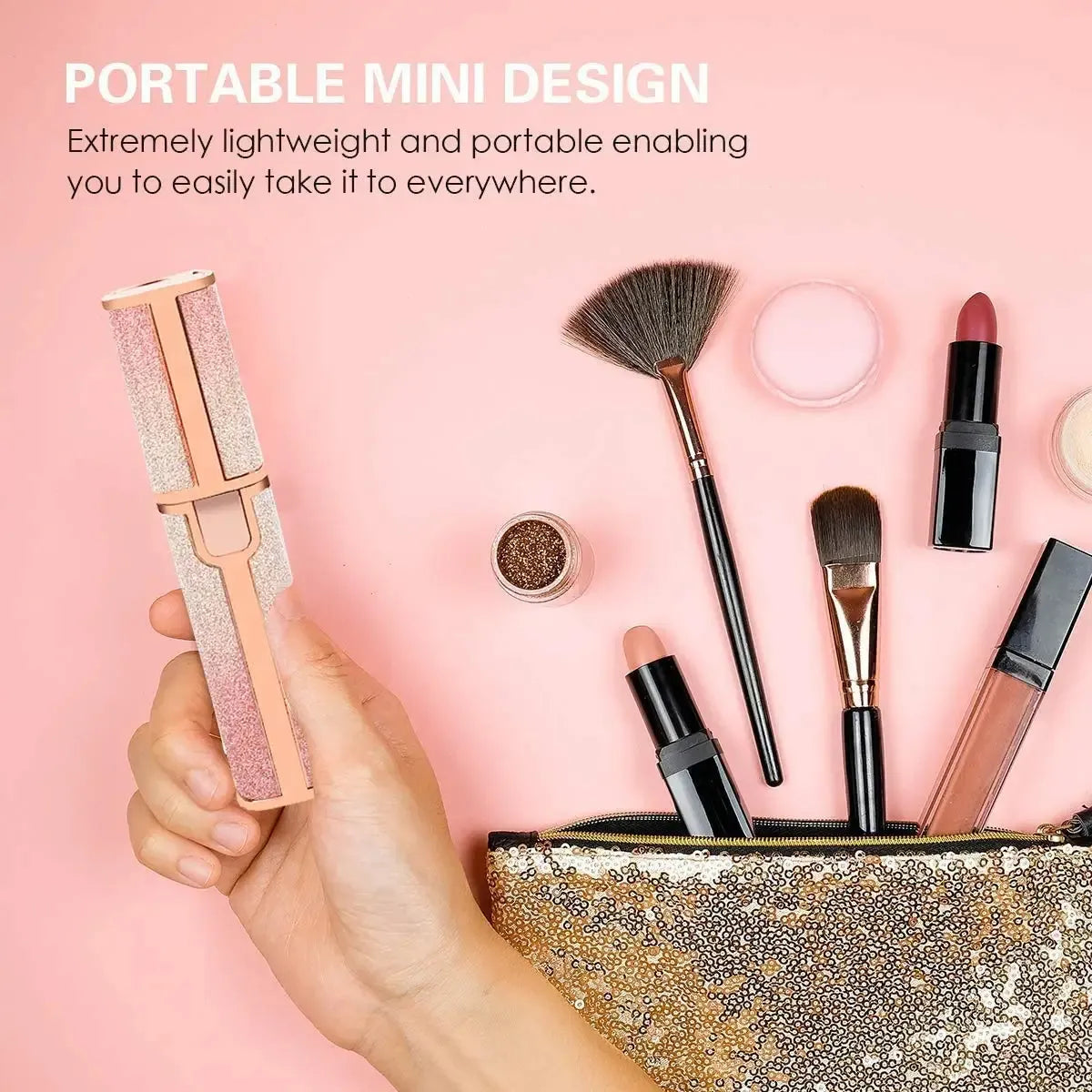 2-in-1 Rechargeable Hair Remover & Eyebrow Trimmer with LED