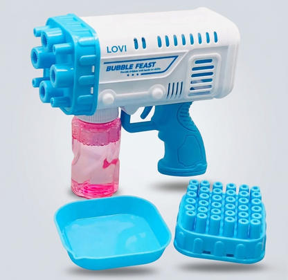 Electric 2-In-1 Rocket Bubble Gun