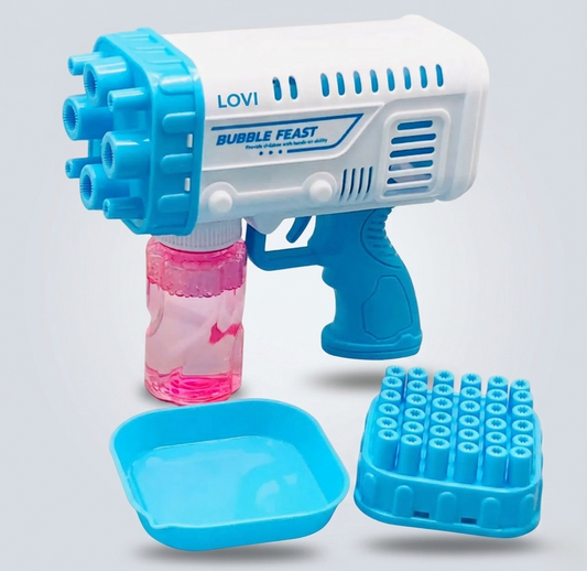 Electric 2-In-1 Rocket Bubble Gun