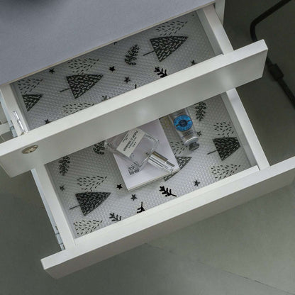 Non-Slip Plastic Shelf Liner Roll, Multipurpose Cabinet Drawer for Kitchen, Fridge, Table (Random Design)