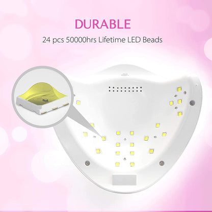 48W Professional Nail Lamp – LED Display & Auto Sensor
