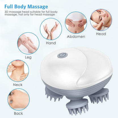lovi Rechargeable Scalp Massager with Red Light