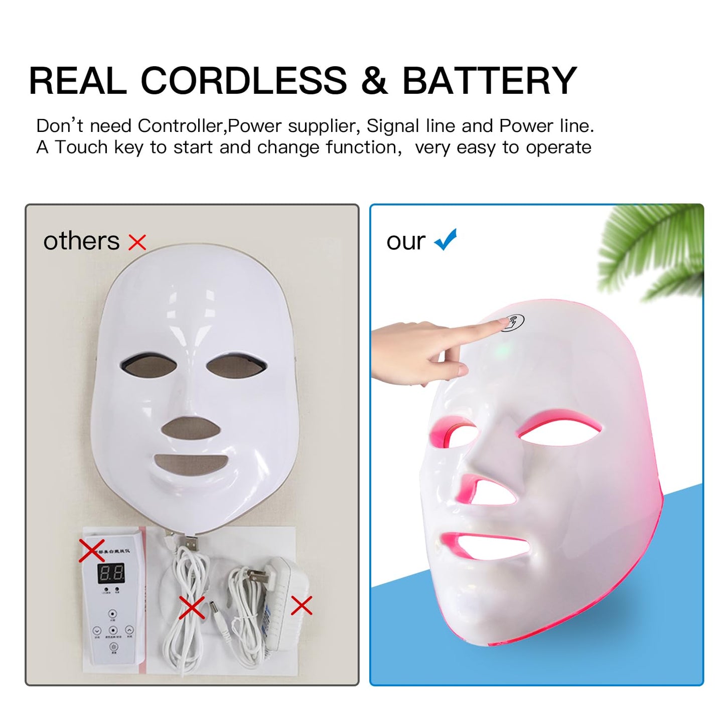 7-Color LED Light Therapy Face Mask