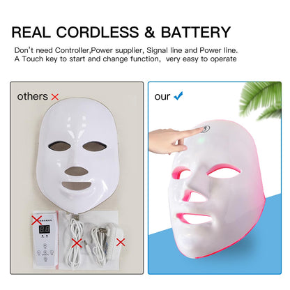 7-Color LED Light Therapy Face Mask