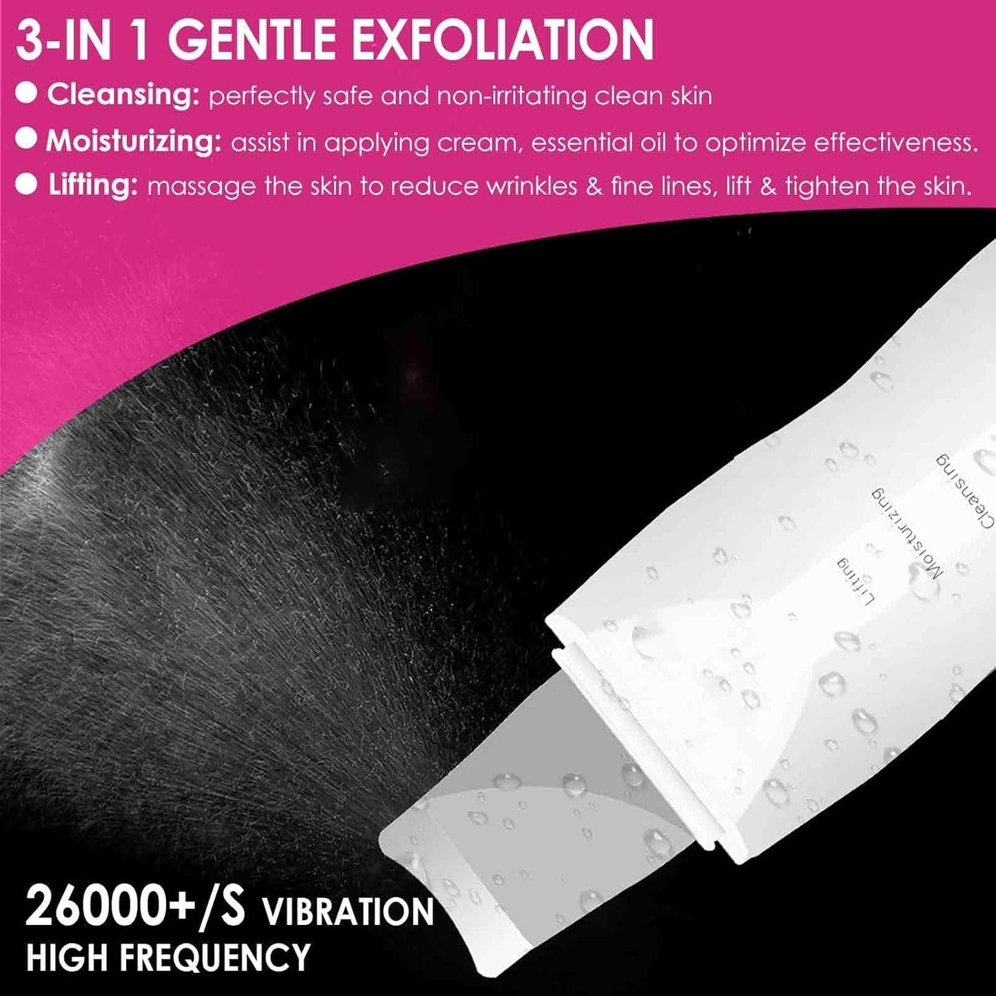 Rechargeable Face Scrubber & Skin Spatula
