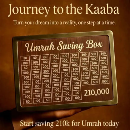 Umrah Saving Box - Box For Umrah Saving