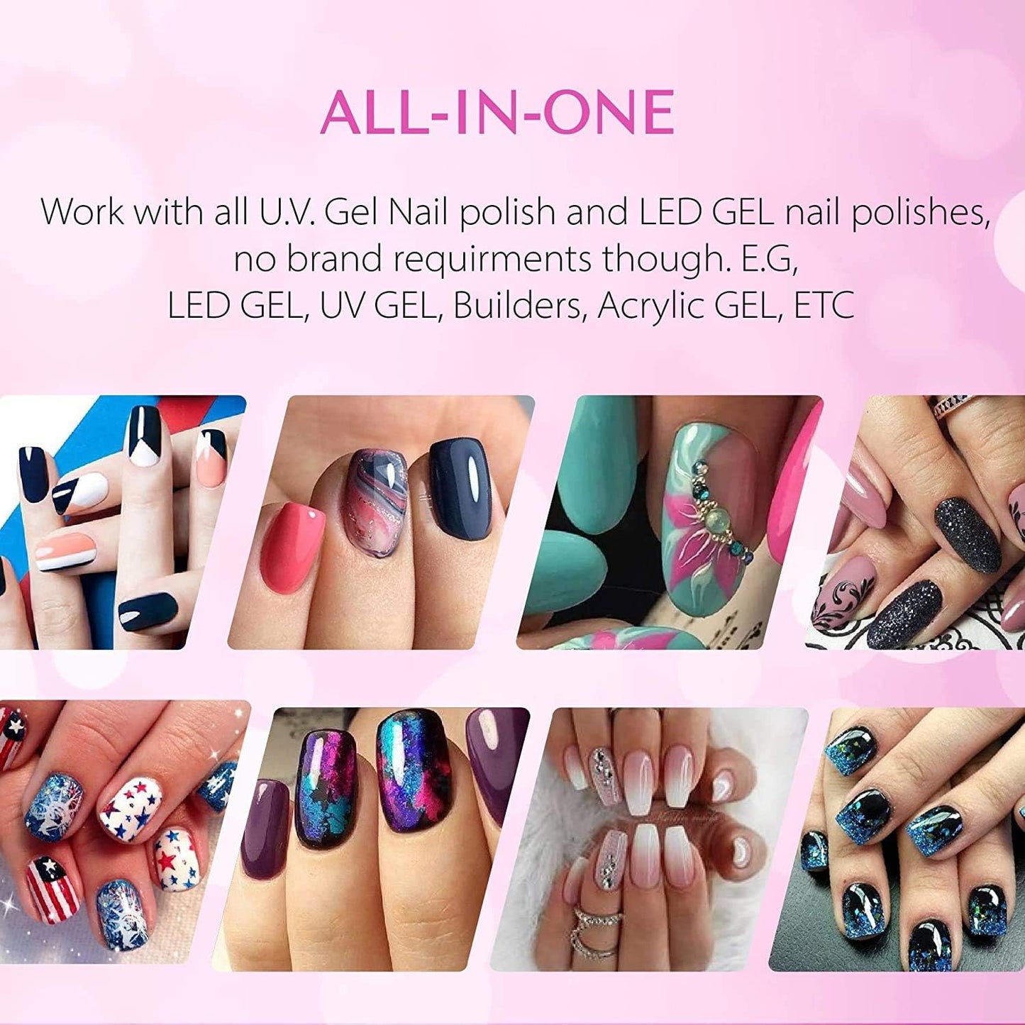 48W Professional Nail Lamp – LED Display & Auto Sensor