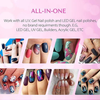 48W Professional Nail Lamp – LED Display & Auto Sensor