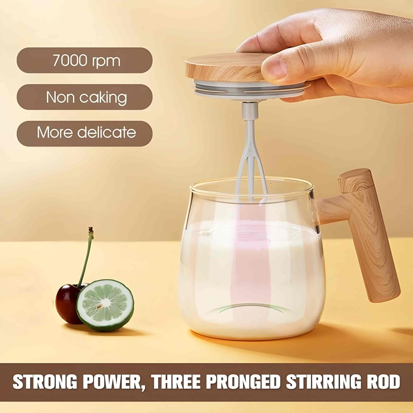 Self Stirring Coffee Mug – Electric Automatic Mixing Cup for Coffee, Milk, & Drinks