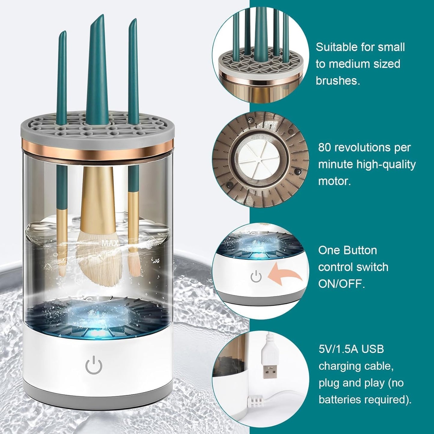 lovi Automatic Makeup Brush  Cleaner