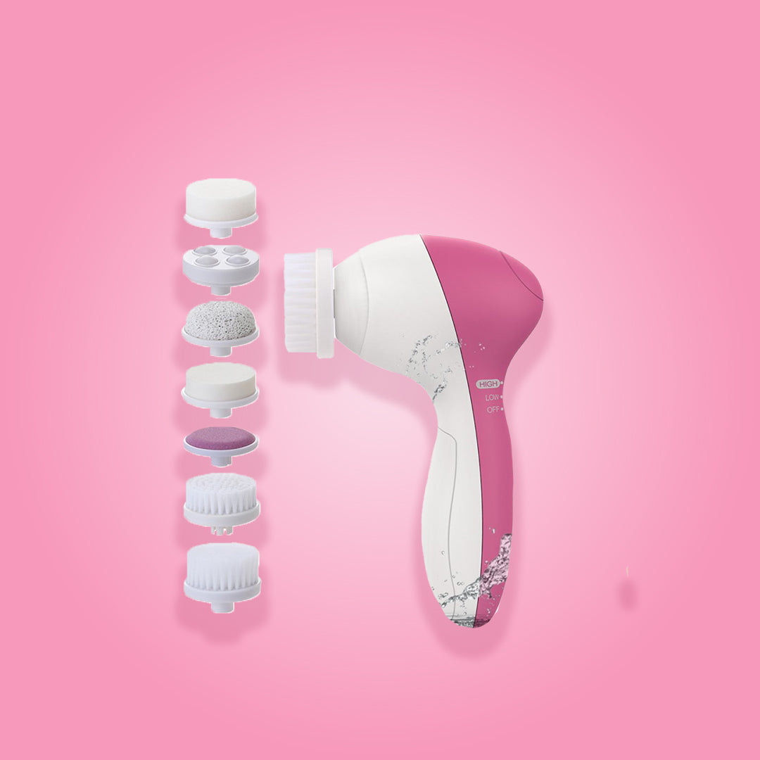 5-in-1 Electric Facial Cleansing Brush & Skin Care Massager