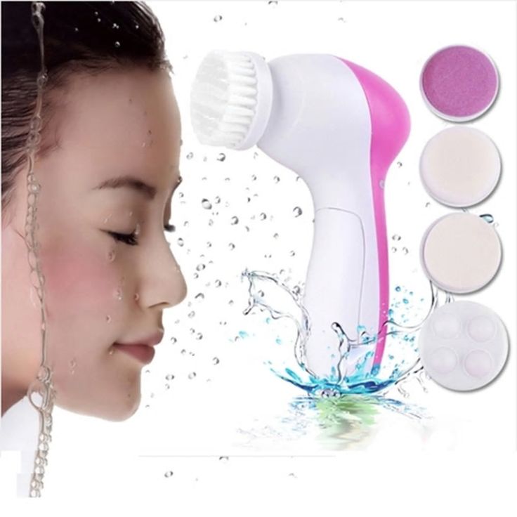 5-in-1 Electric Facial Cleansing Brush & Skin Care Massager