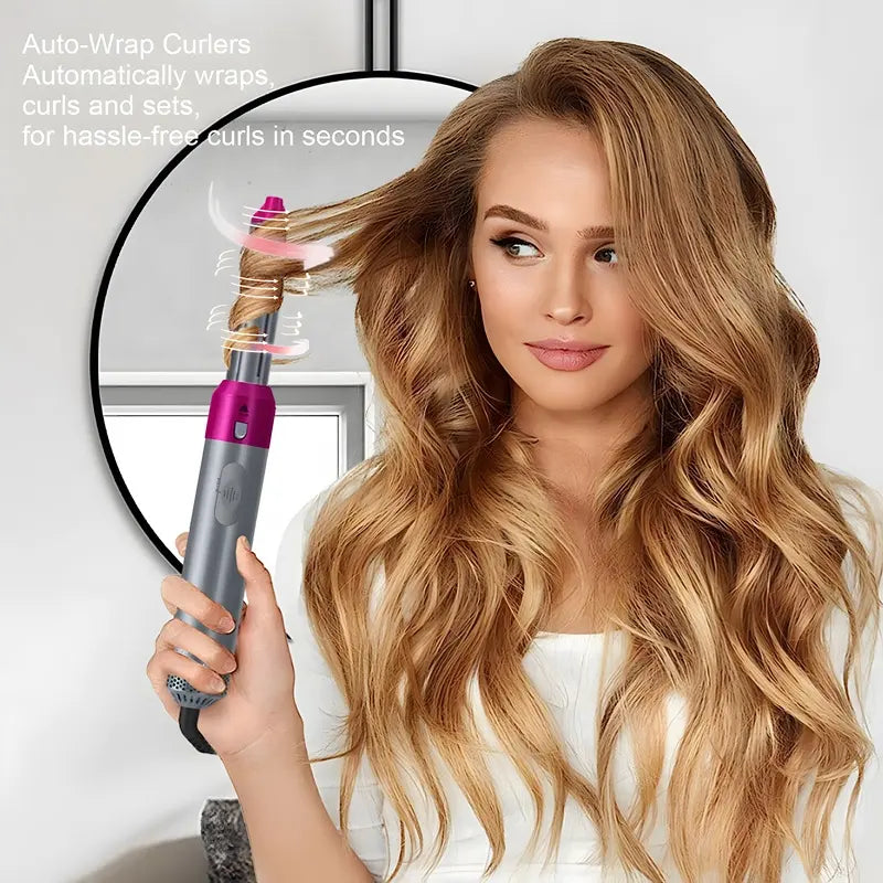 5 in 1 Electric Hot Air Brush Straightener and Dryer