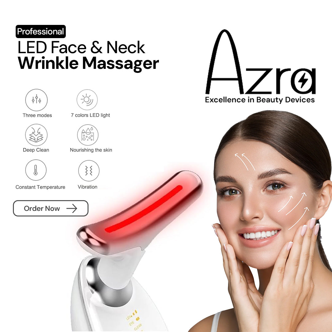 LED Face & Neck Anti-Aging Massager