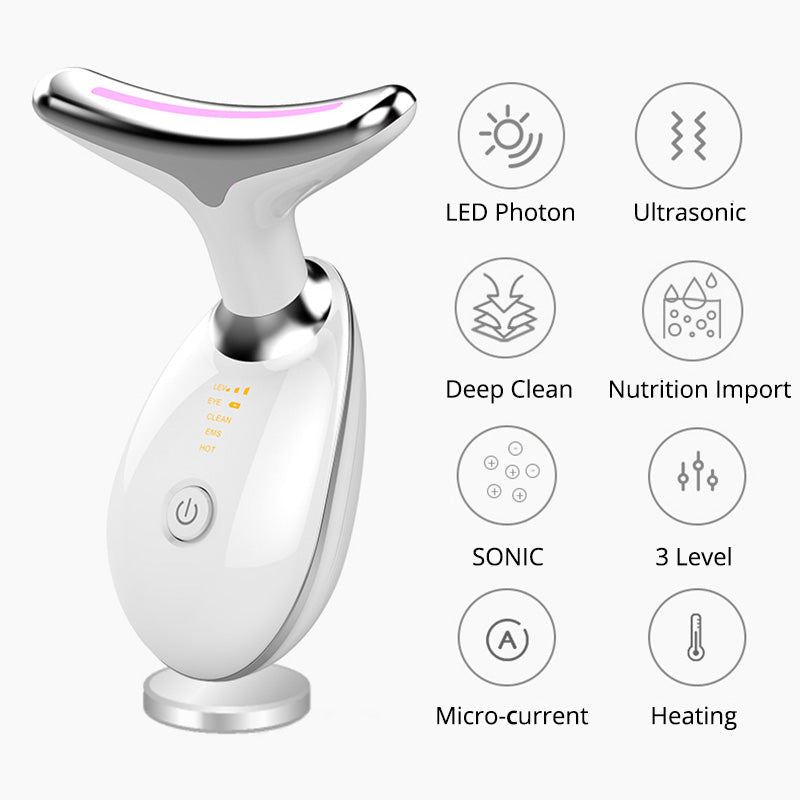LED Face & Neck Anti-Aging Massager