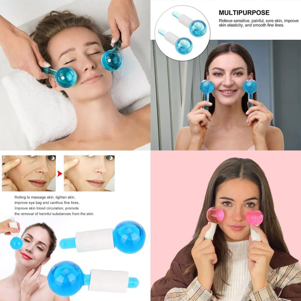 Beauty Crystal Ball - Natural Quartz Facial Massager for Relaxation and Skincare Enhancement