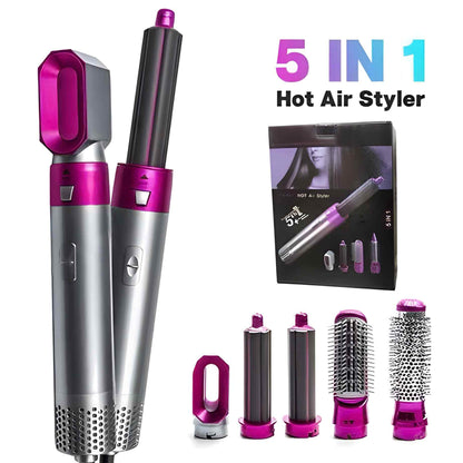 5 in 1 Electric Hot Air Brush Straightener and Dryer