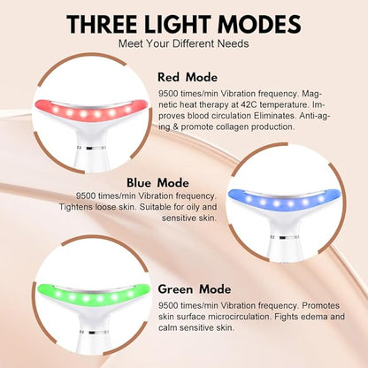 LED Face & Neck Anti-Aging Massager