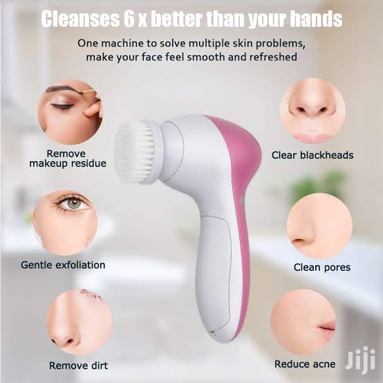 5-in-1 Electric Facial Cleansing Brush & Skin Care Massager