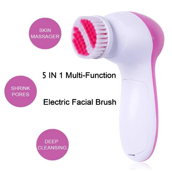 5-in-1 Electric Facial Cleansing Brush & Skin Care Massager