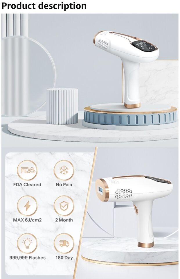 lovi Flash IPL Laser Hair Removal Device With 1 Million Flashes with Auto Features